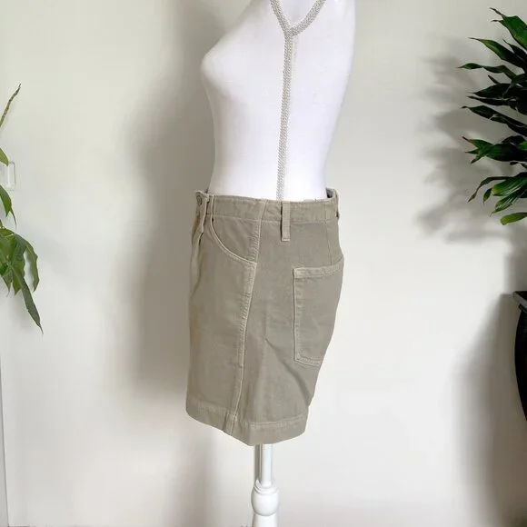 ✨ NWOT Soft Khaki High-Rise Denim Shorts ✨ Banana Republic - Picture 5 of 8